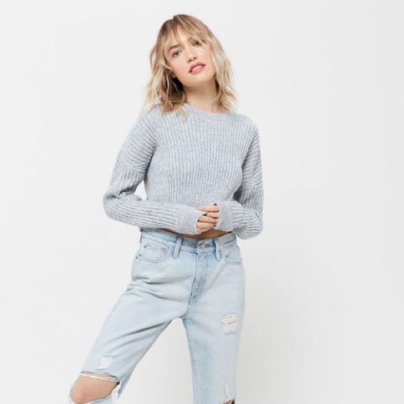 UO Cropped Knit Pullover - Picture 3 of 6